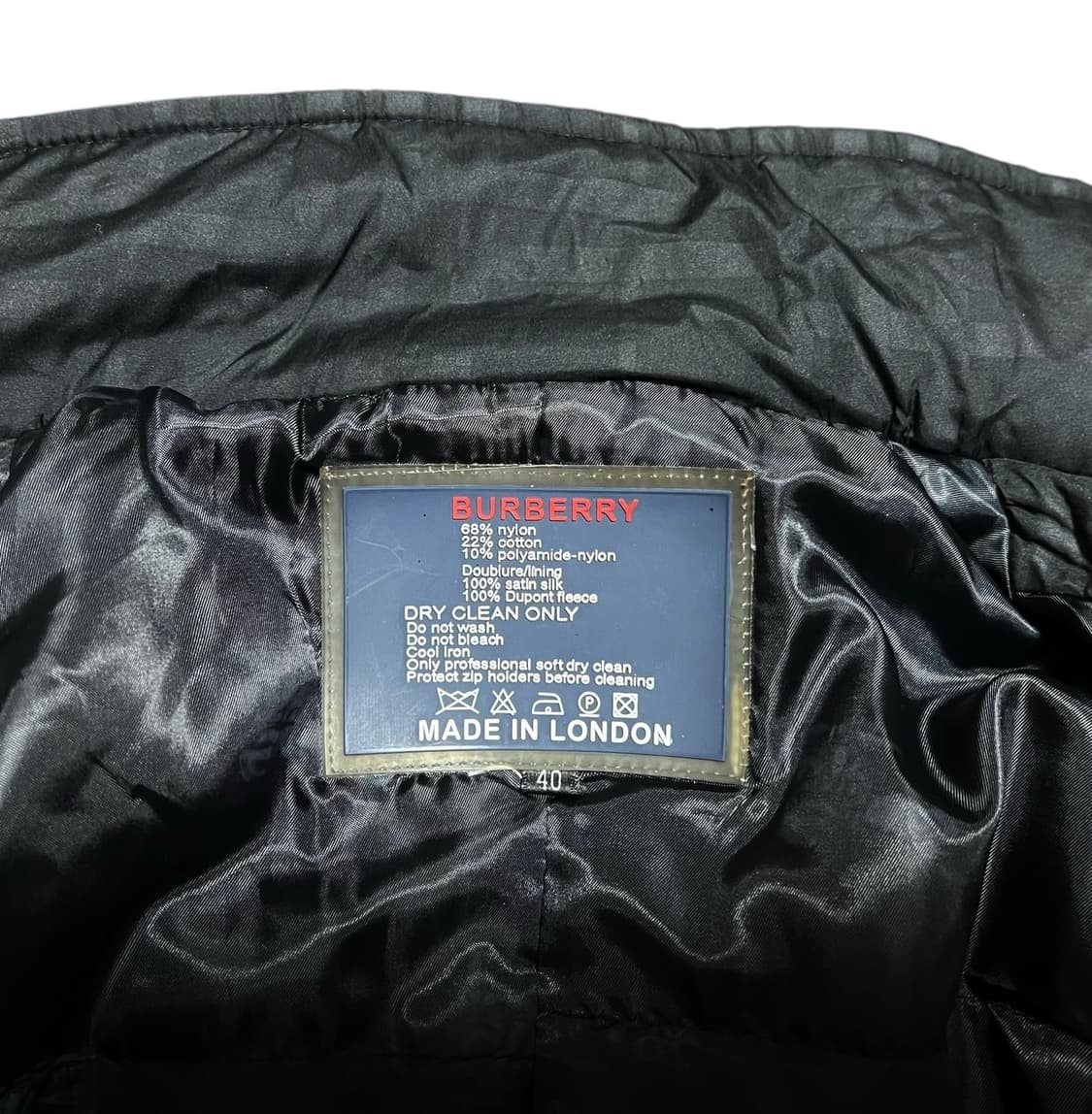 버버리 여성 체크 베스트 블랙 조끼(MADE IN LONDON) 40 상품이미지7