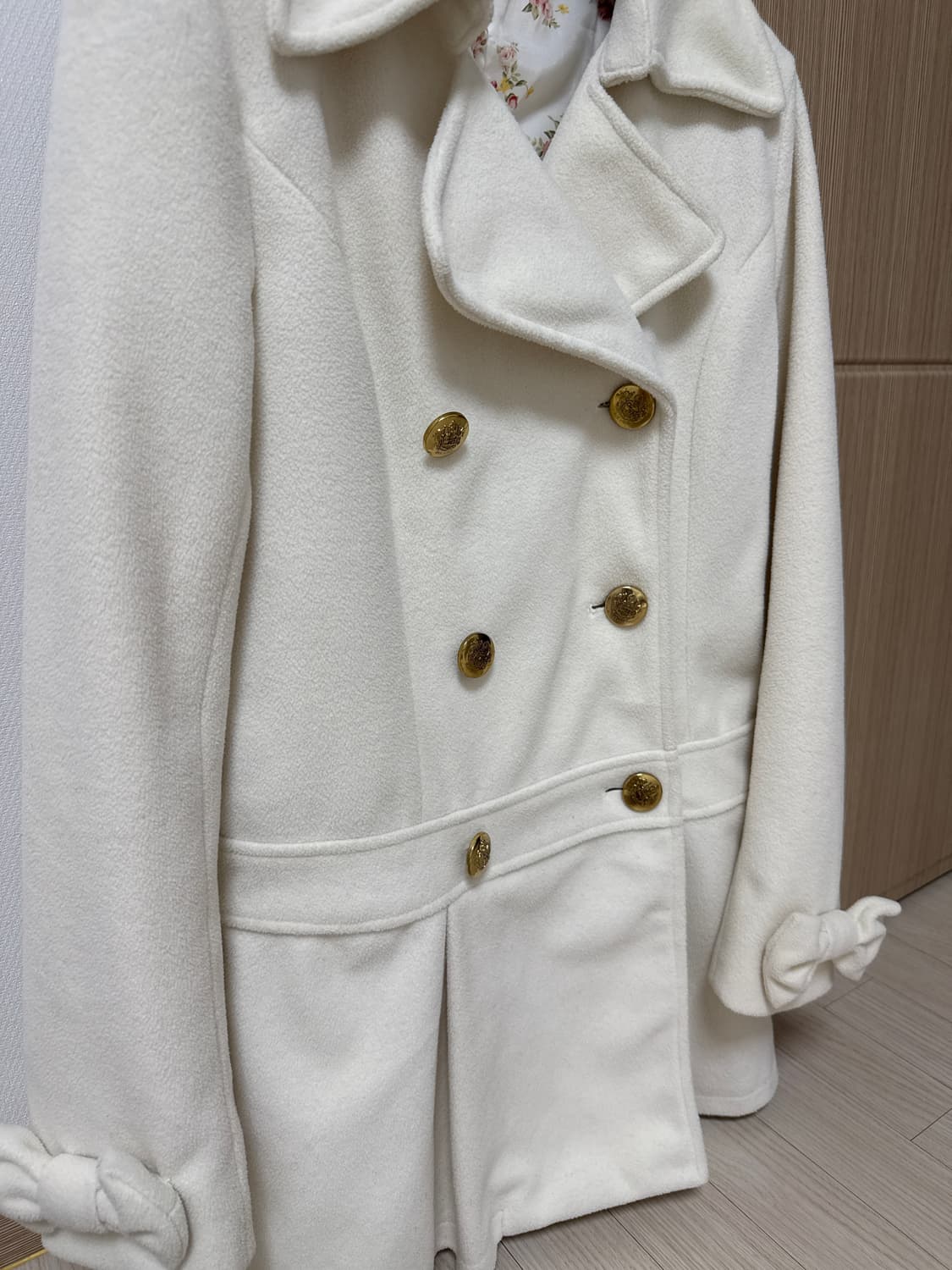 유일매물 리즈리사 갸루 달천깔 히메갸루 화이트 코트 상품이미지2