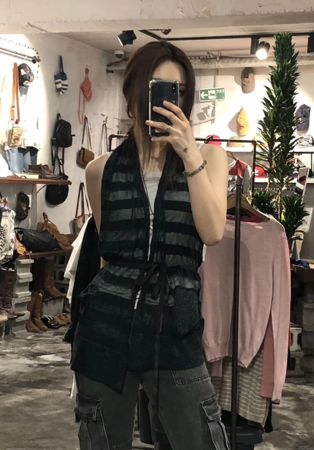 [2462]Lanvin glitter halter neck vest 상품이미지1