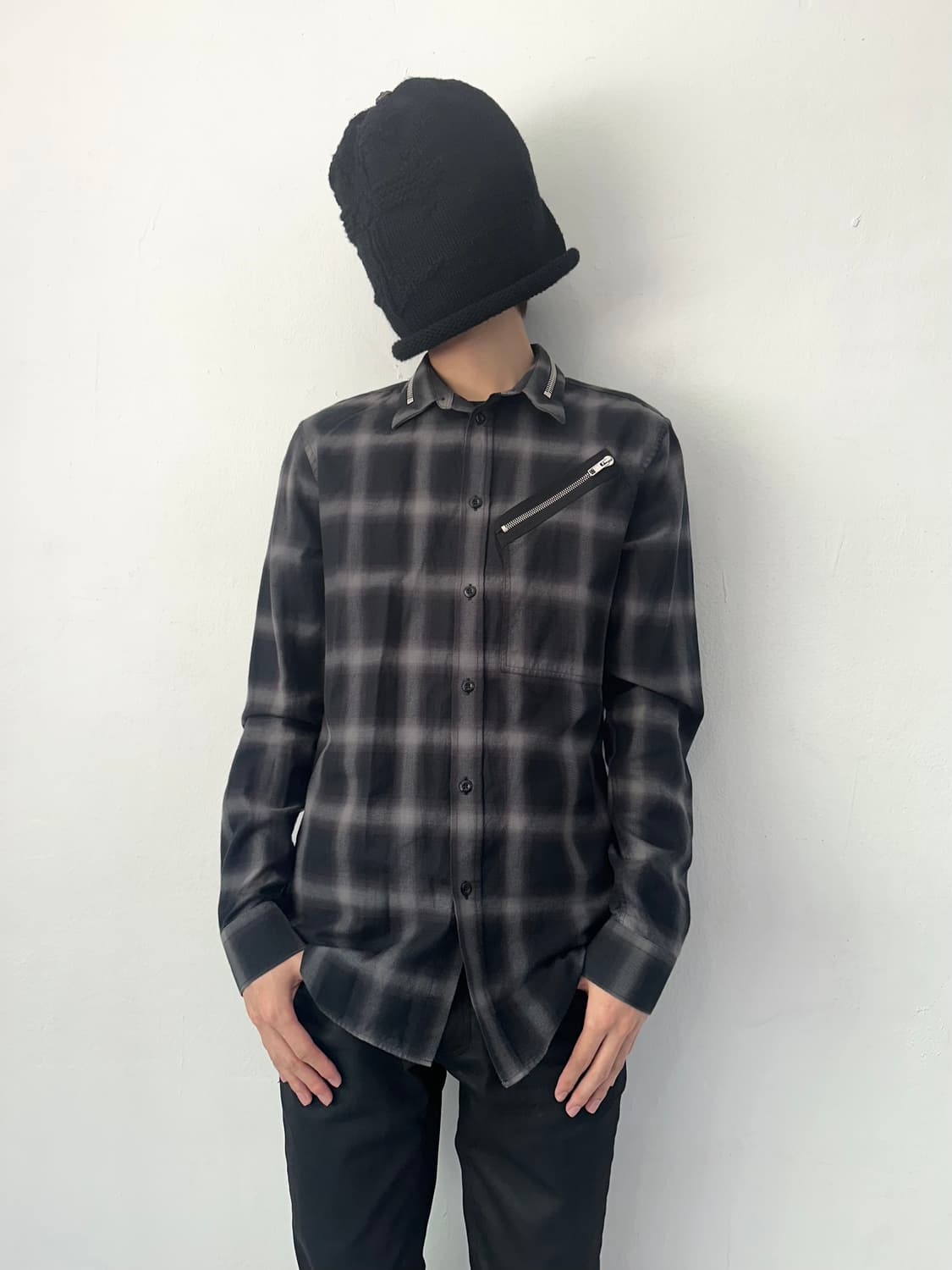 지방시 17AW 리카르도티시 멀티 지퍼 체크셔츠 상품이미지1