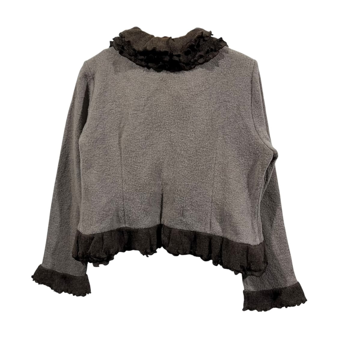 [JPN] 빈티지 프릴 울 볼레로 가디건 상품이미지2