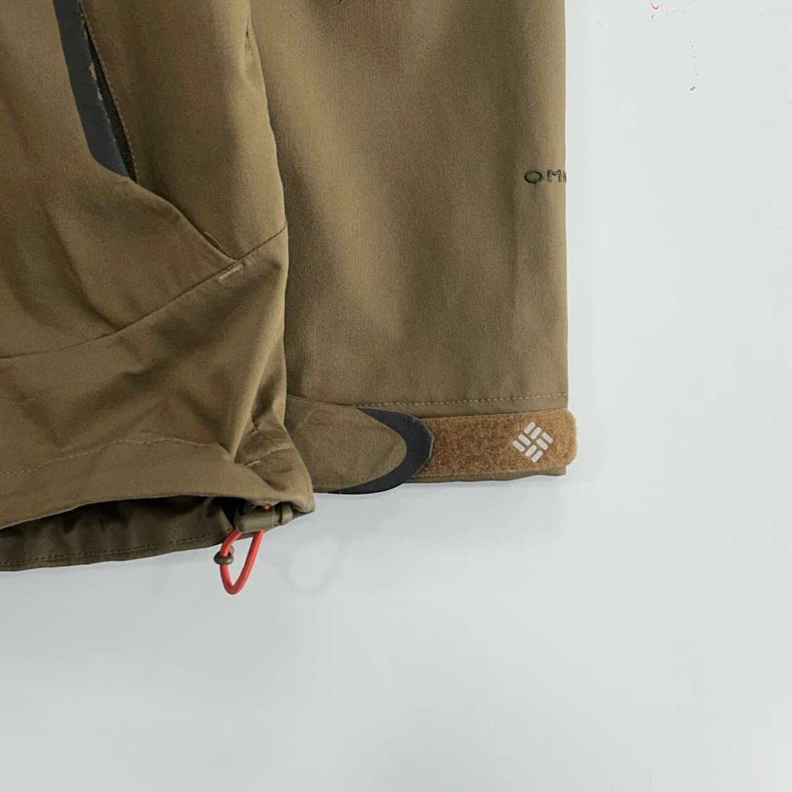 Columbia 콜롬비아 이중 2-way 지퍼 카키 배색 바람막이 상품이미지6