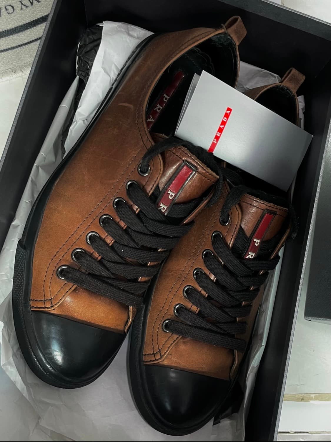 1999‘s Prada sport Brown Leather Lace Up 상품이미지1
