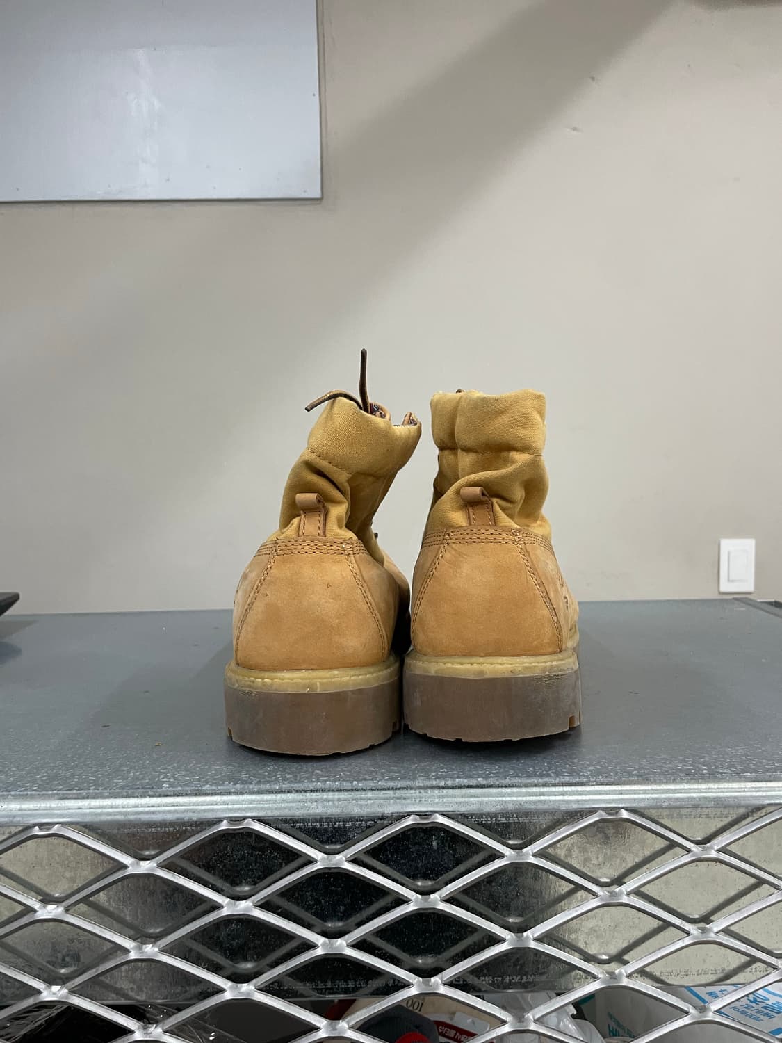 팀버랜드 레더 텍스타일 롤 탑 부츠 US11 (gr-4038) 상품이미지3