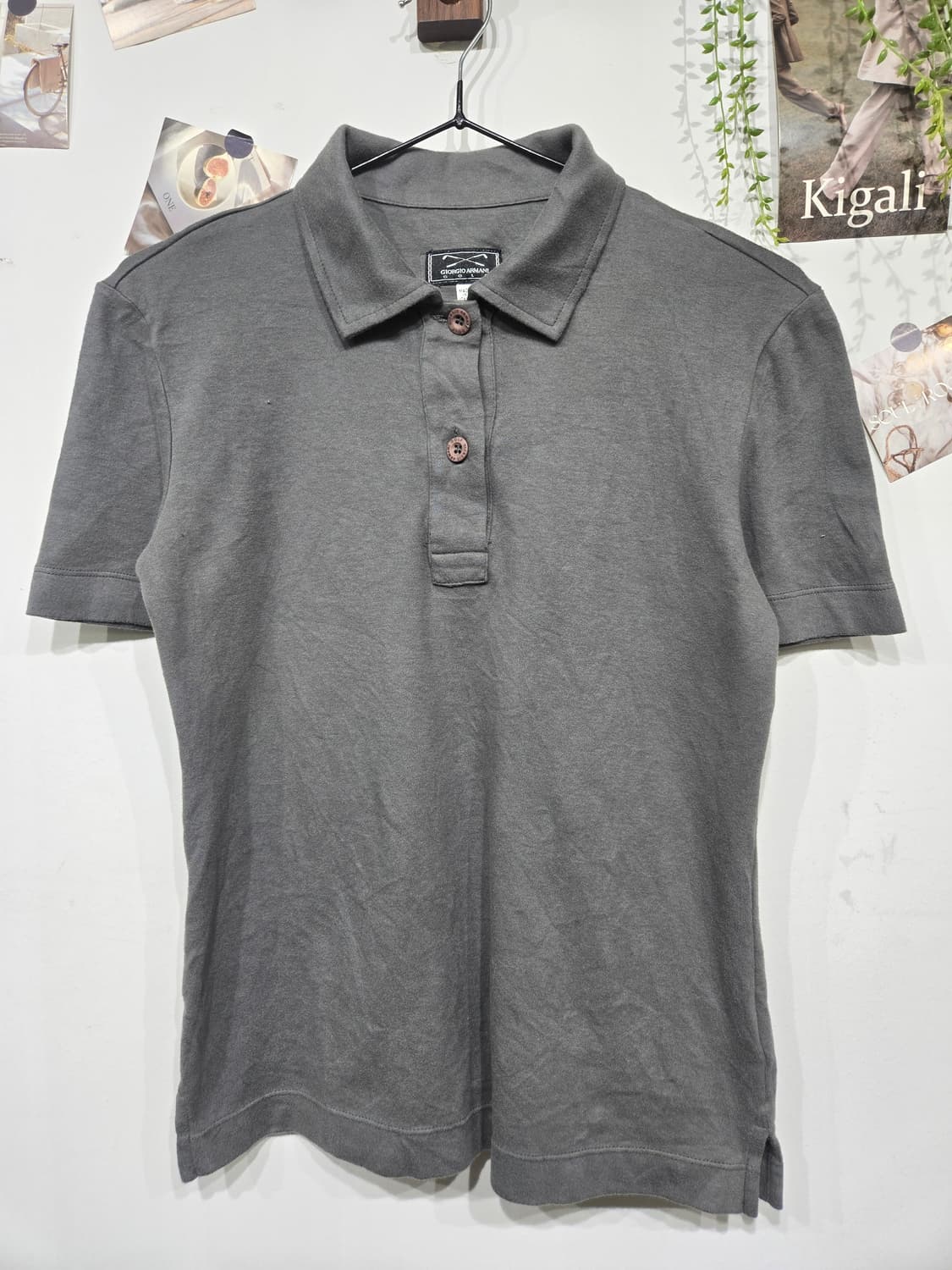 조르지오 아르마니 그레이 반팔 폴로티 상품이미지3