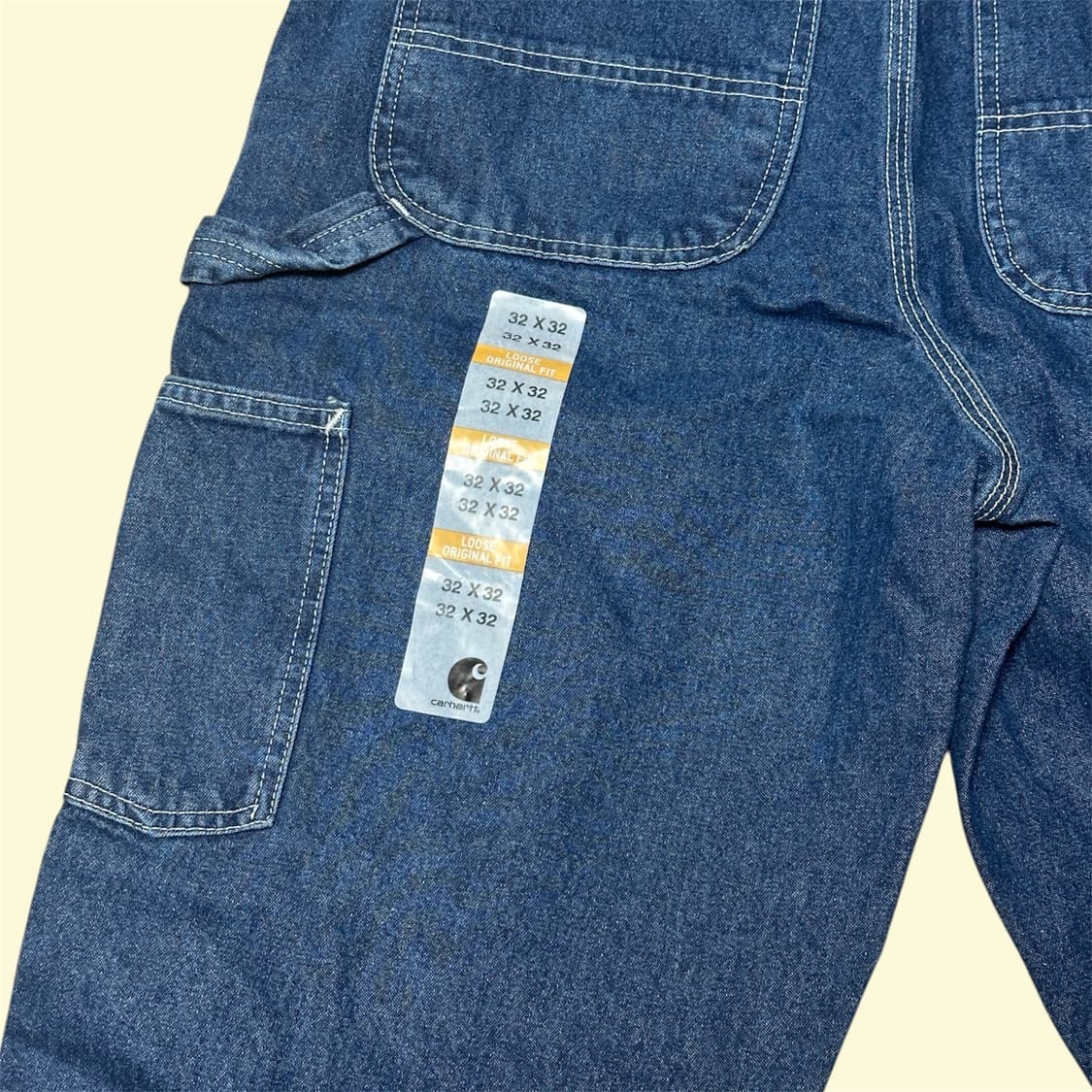 (새제품) 칼하트 B13 DST 싱글니 카펜터 데님 팬츠 32x32 루즈 상품이미지4
