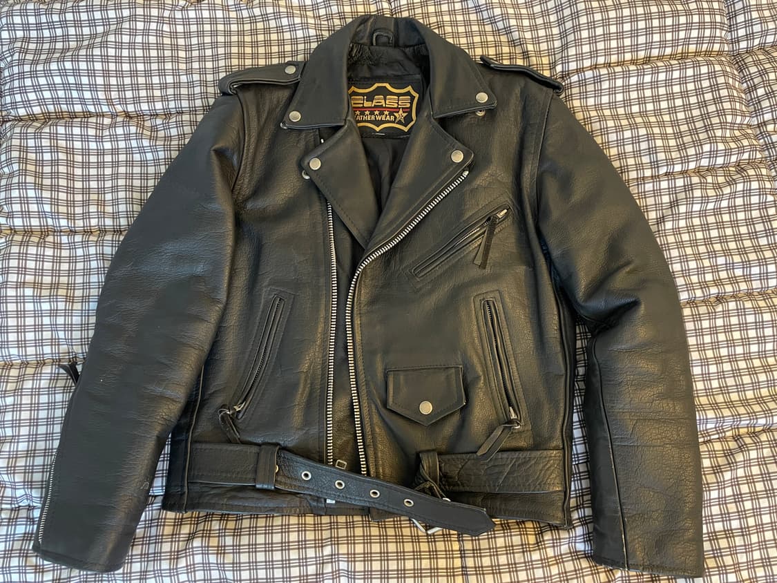 ELASS LEATHER WAER 더블라이더 자켓 상품이미지1