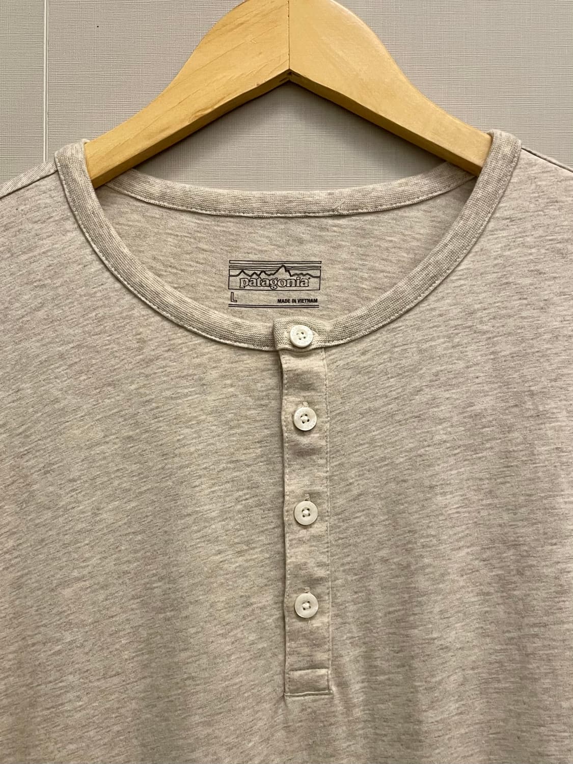 (L~XL)파타고니아 오가닉코튼 풀오버 헨리넥 롱슬리브 티셔츠 상품이미지5