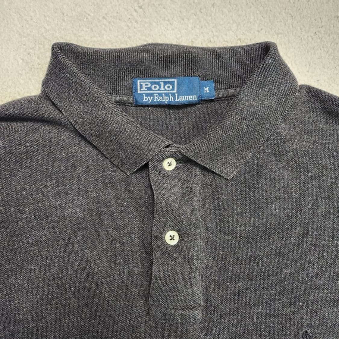 RALPH LAUREN 카라 긴팔티 그레이 M 상품이미지4