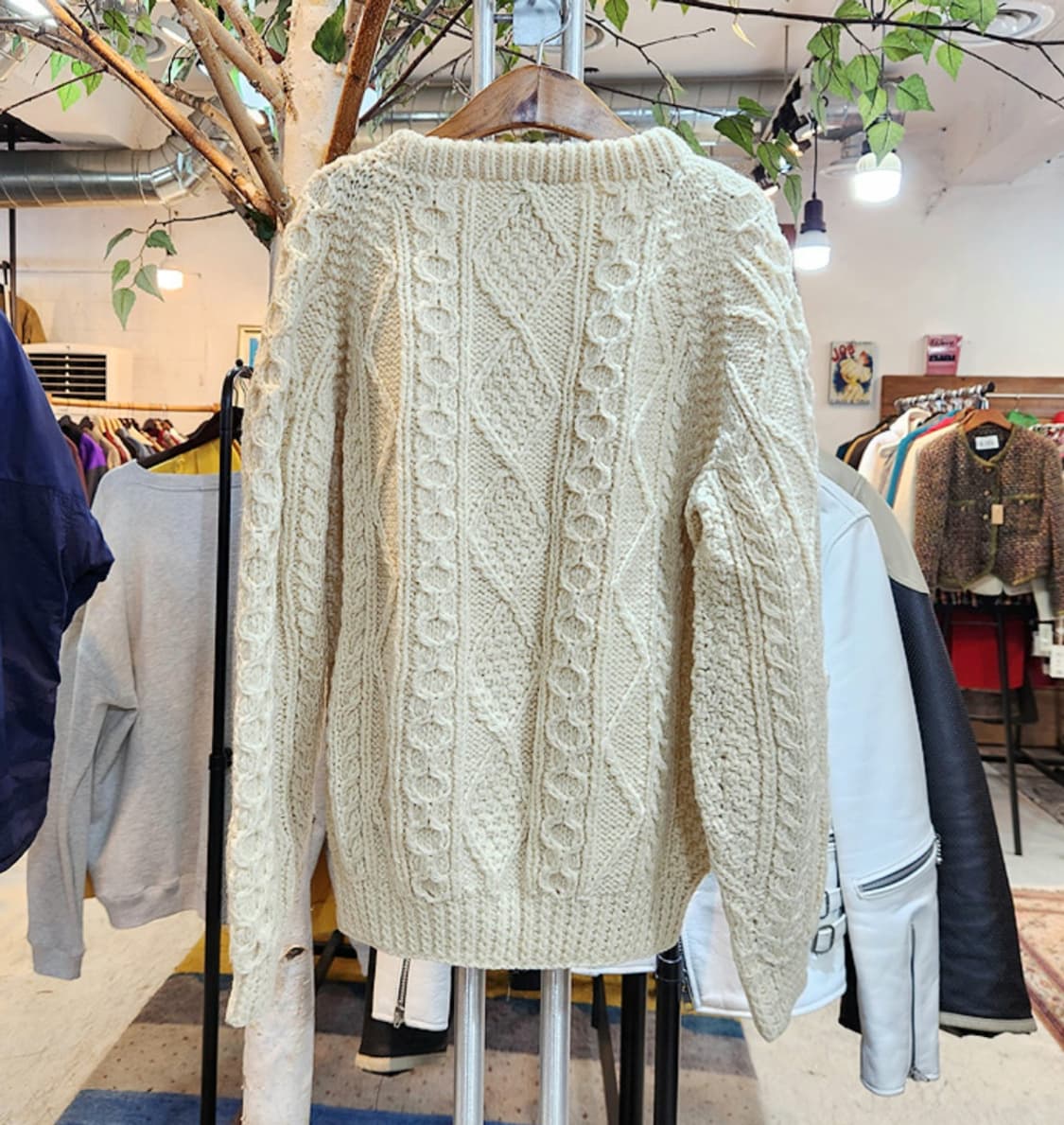 Kinvara 도톰한 아일랜드산 핸드메이드  빈티지 스웨터 상품이미지7