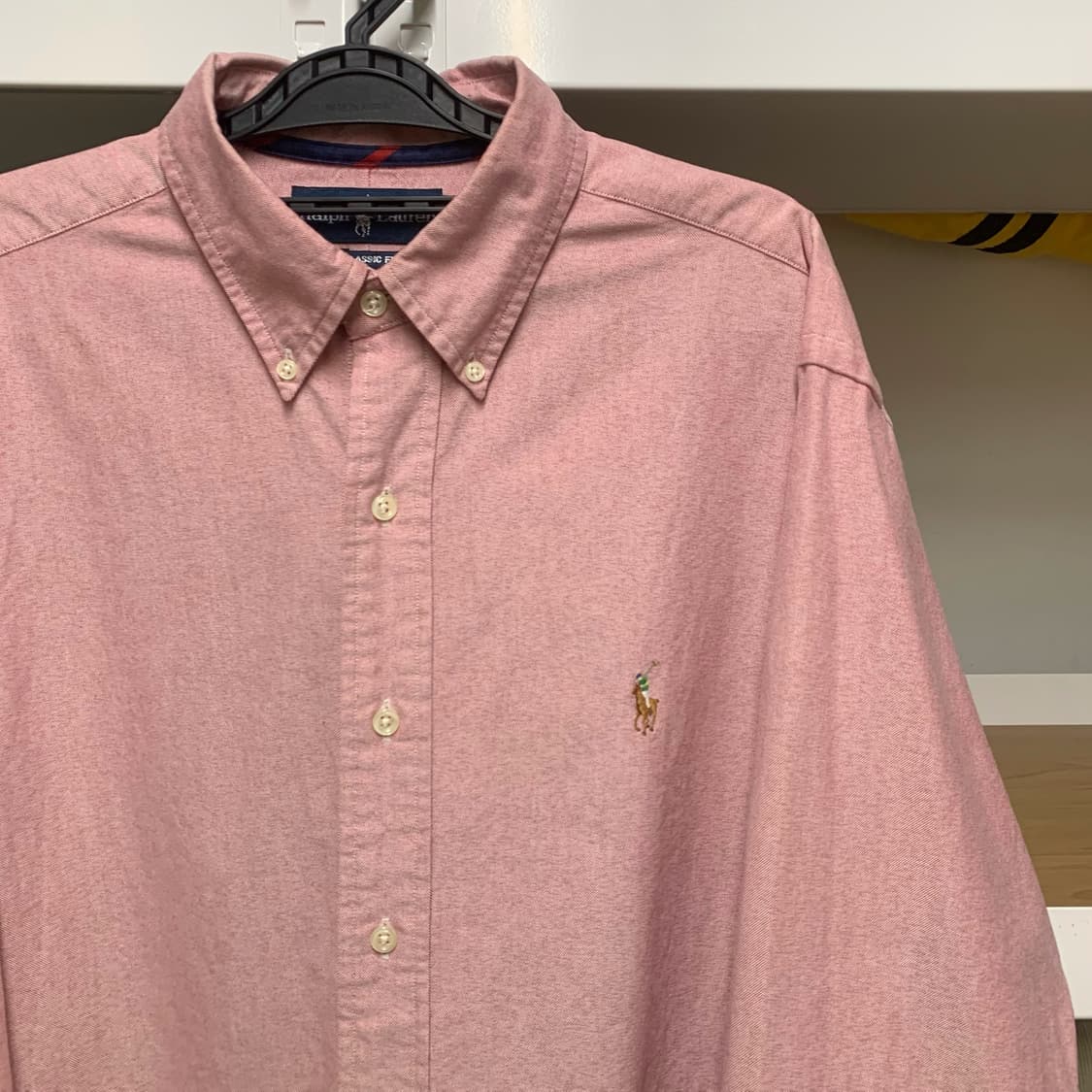 [L] 폴로 랄프로렌 클래식핏 솔리드 코튼셔츠 상품이미지1