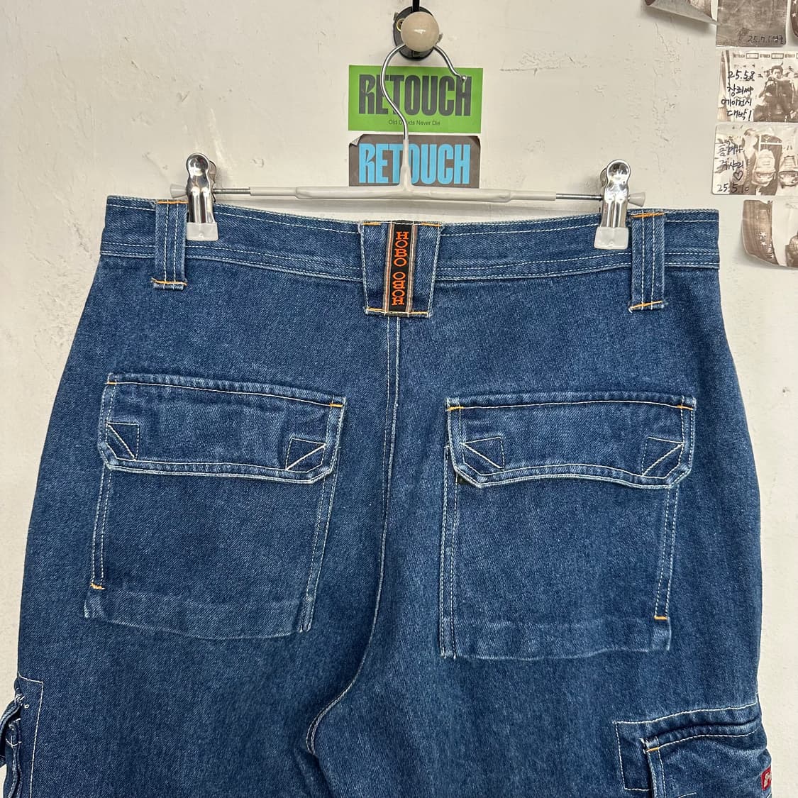 00’s 호보 데님 카고 버뮤다 팬츠 상품이미지5