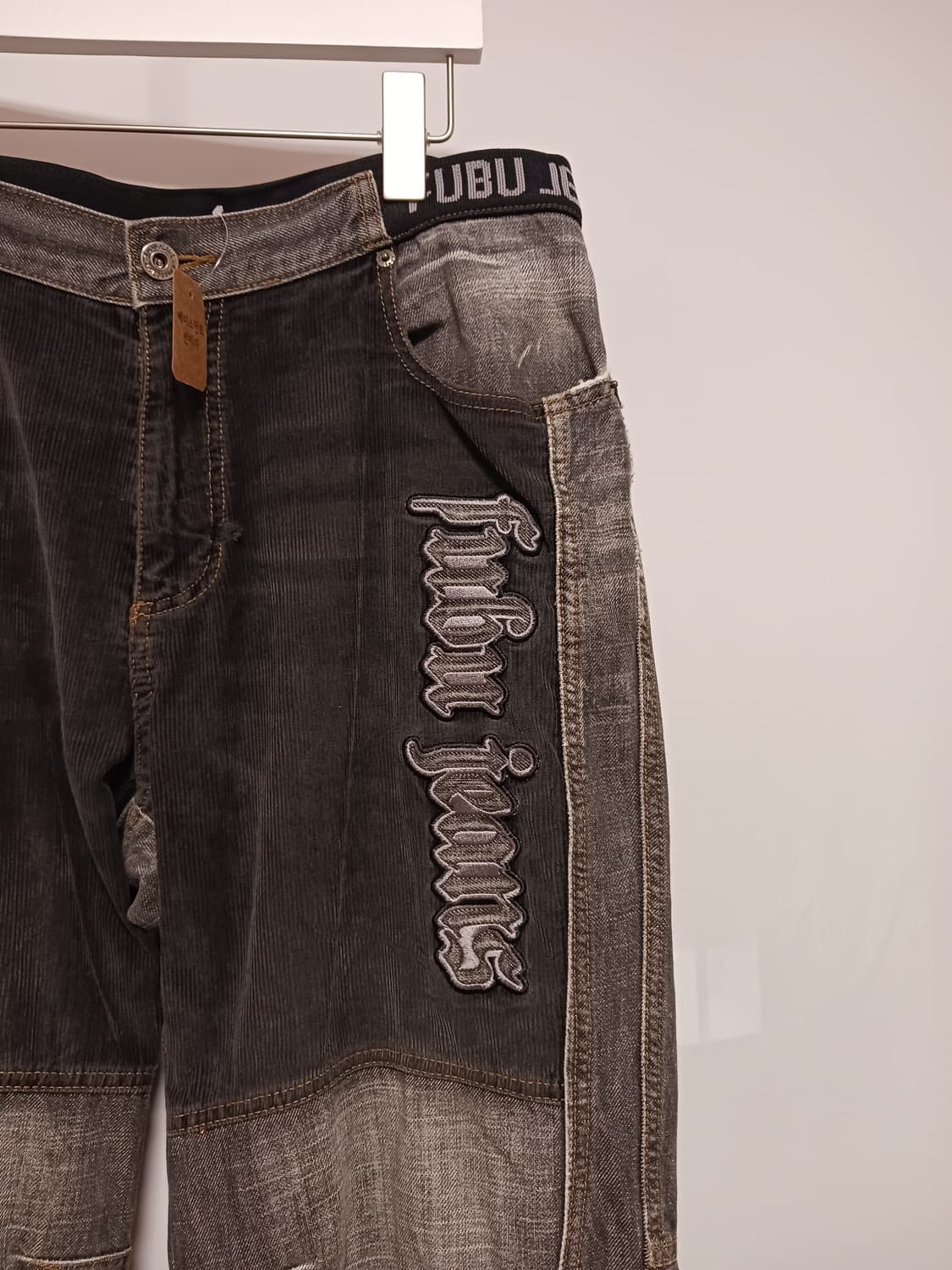 Fubu 뒷밴딩 데님 조거팬츠 상품이미지2