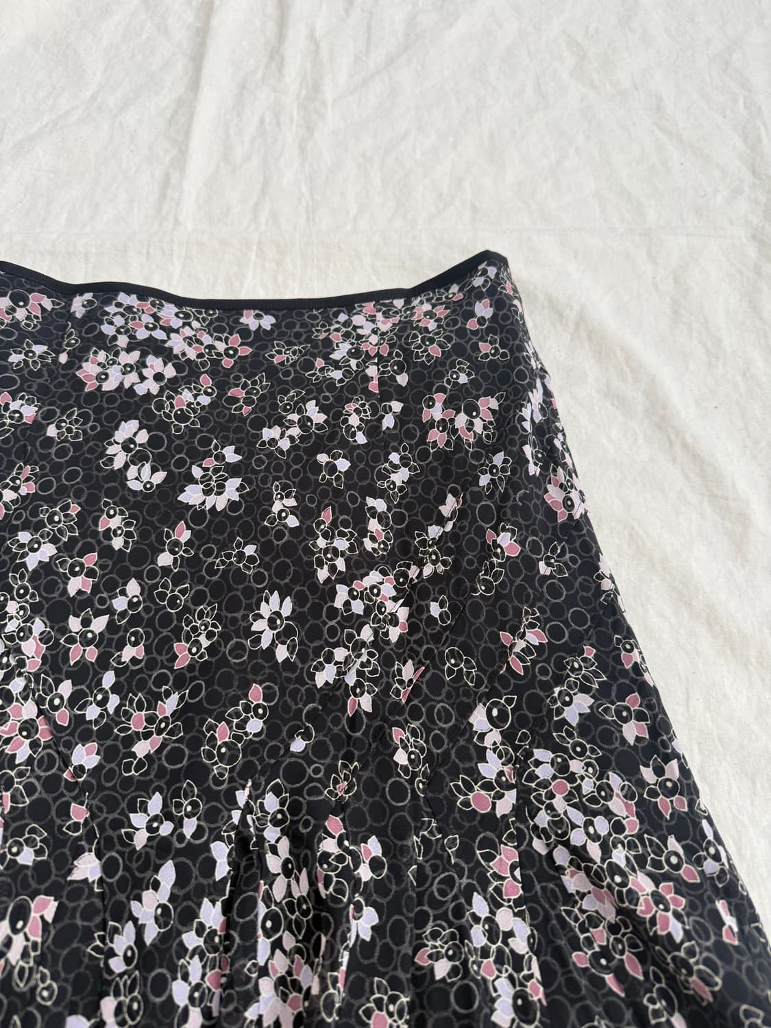 플로랄 페어리 미디 스커트 상품이미지3