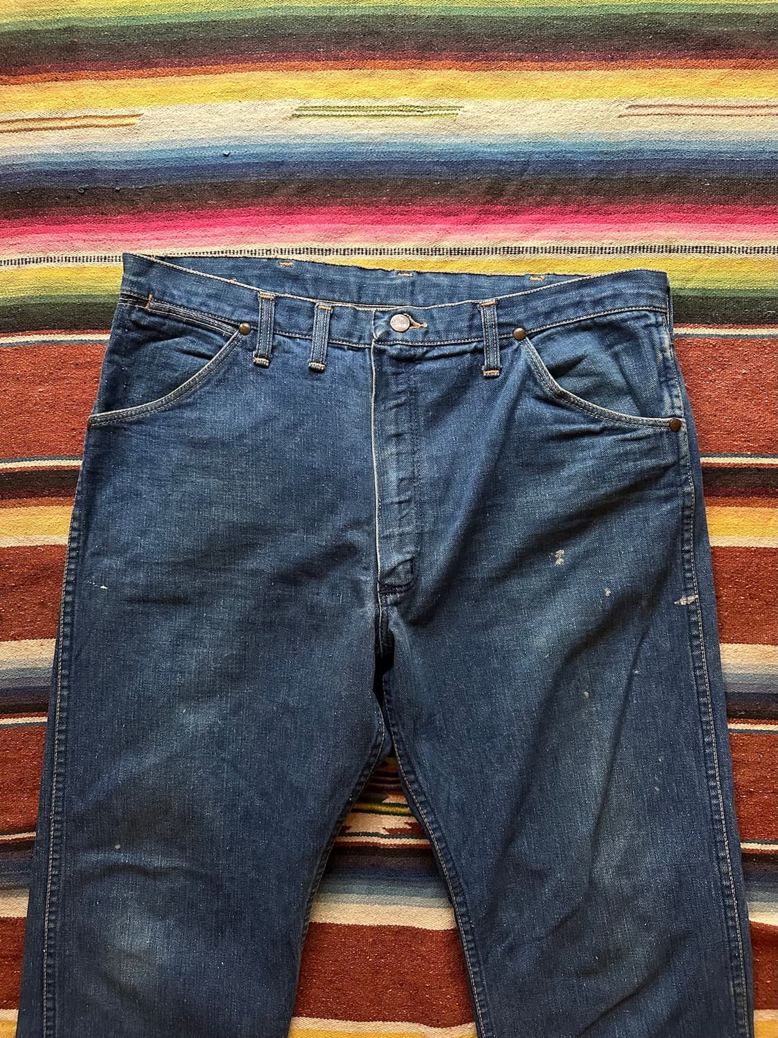 60s USA 빈티지 랭글러 13MWZ 셀비지 데님 팬츠 상품이미지4