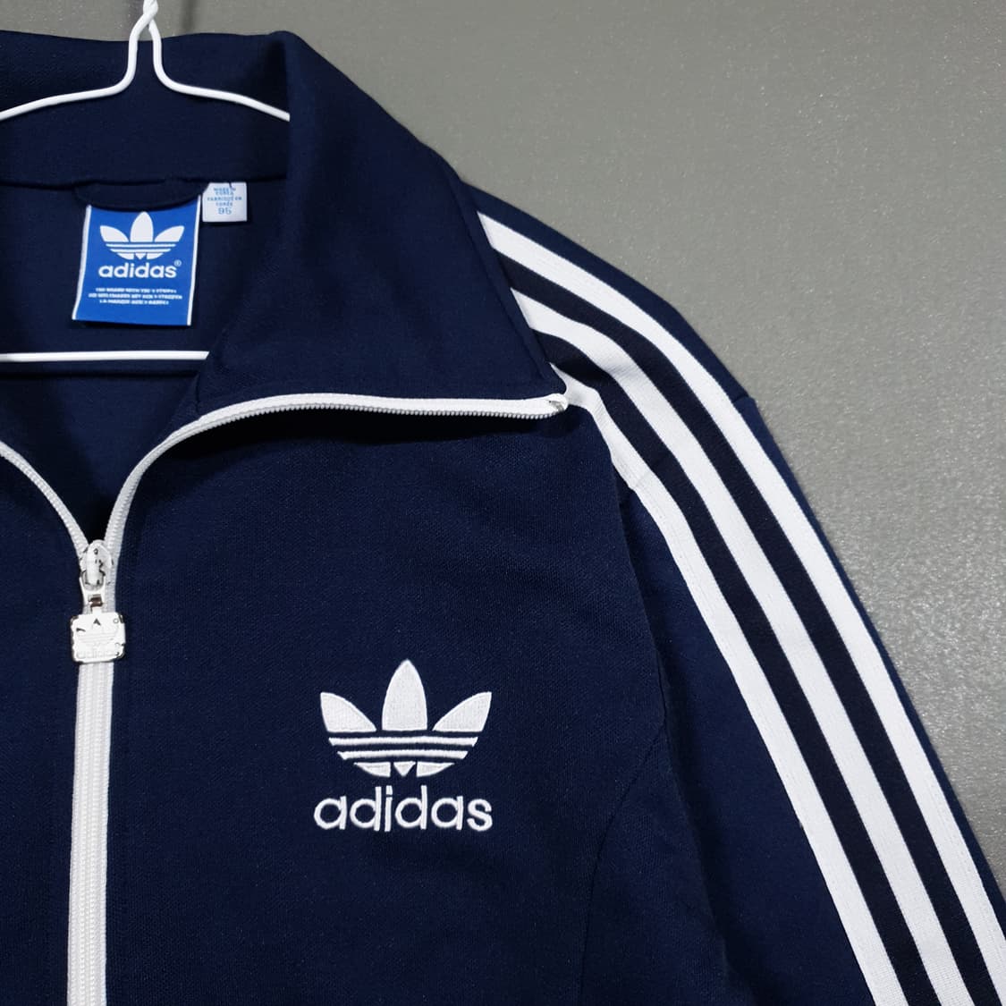 95 (M) 아디다스 파이어버드 트랙탑 삼선 져지 유로파 자켓 네이비 상품이미지3