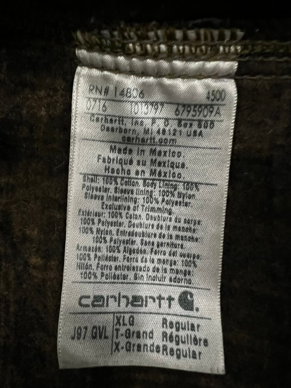 (XL)칼하트 디트로이트 자켓 J97 GVL 그래블 상품이미지5