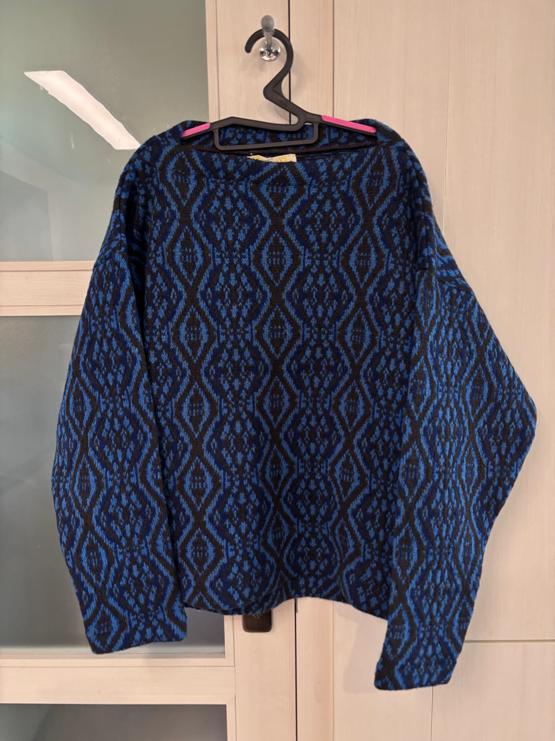 유럽빈티지 울100 패턴니트  상품이미지1