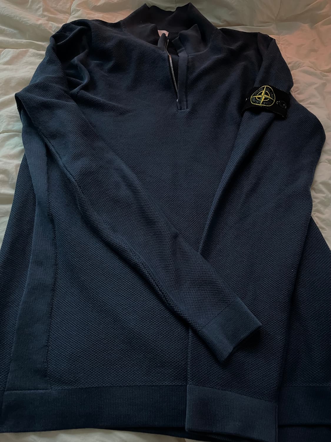 스톤아일랜드 반집업 니트 상품이미지1