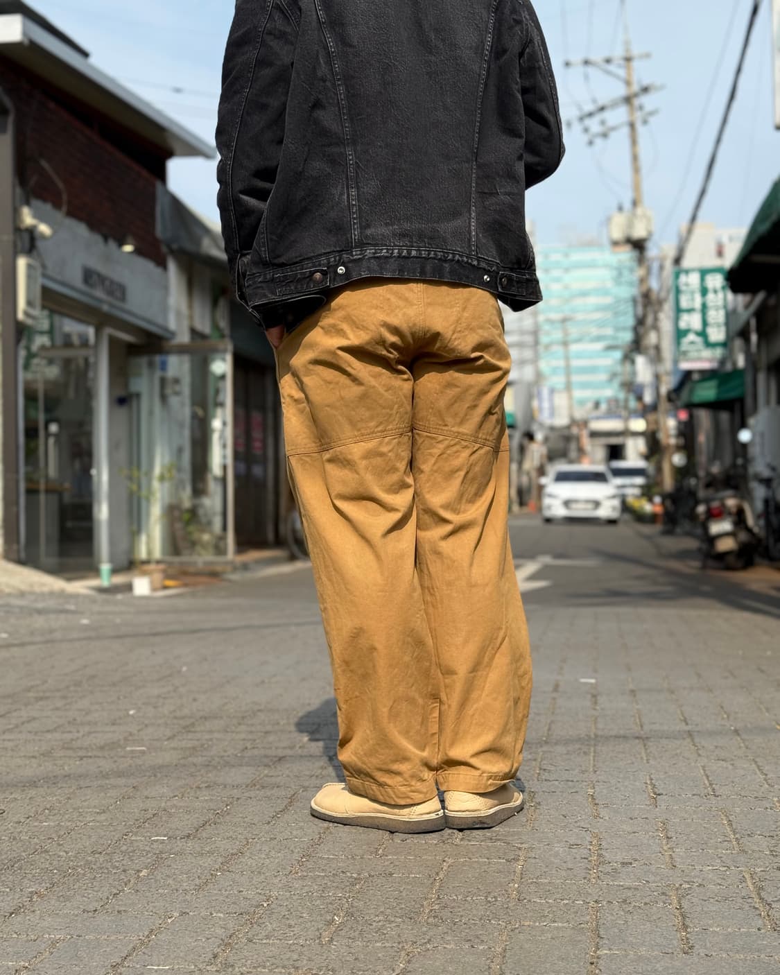 논스탁 10oz 코튼 캔버스 클라이밍 팬츠 - 카키 M 상품이미지9