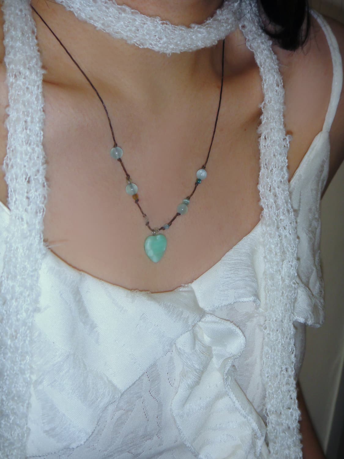 빈티지 목걸이 mint heart necklace 상품이미지1