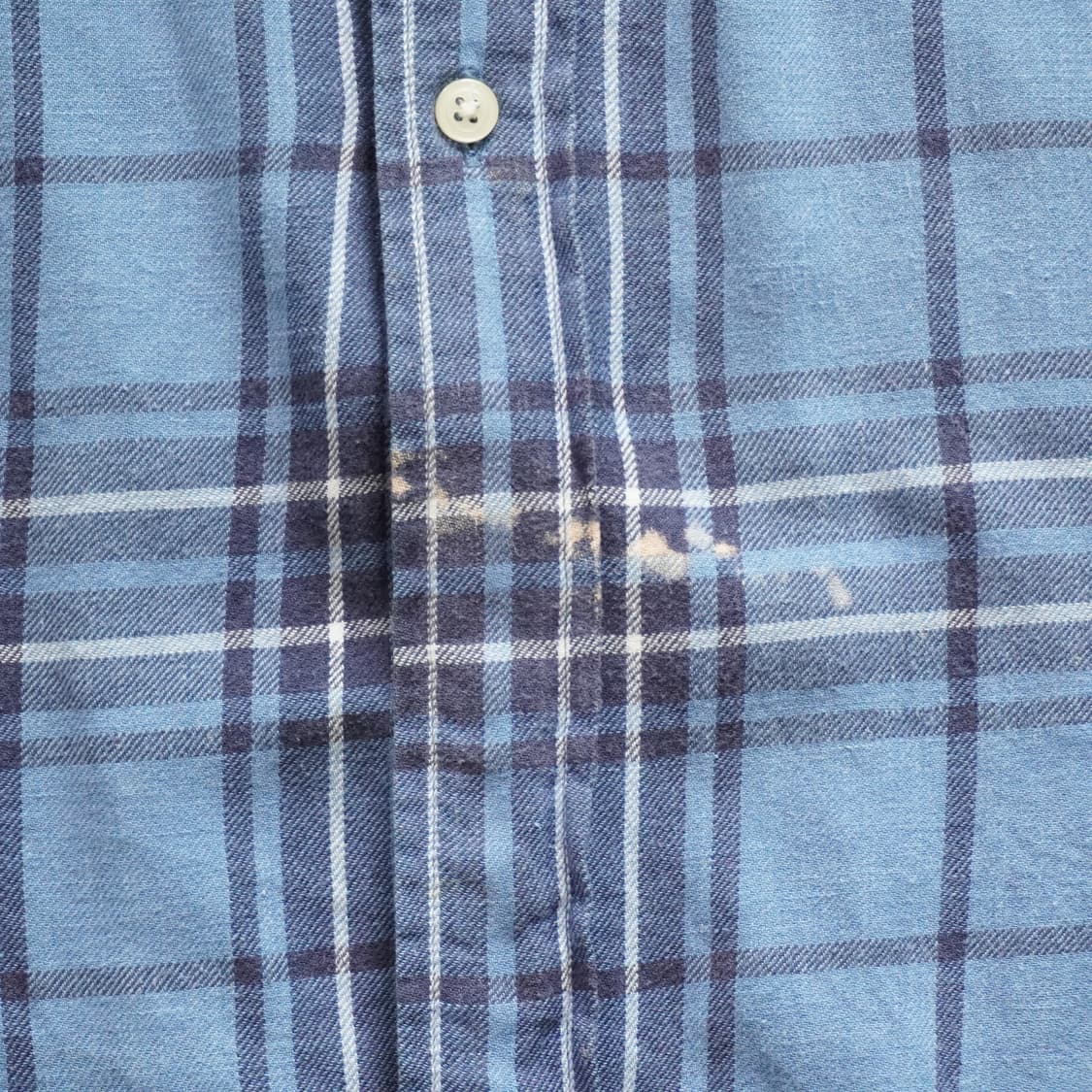 90s [XL] 폴로 랄프로렌 블루 체크 반팔 셔츠 상품이미지5