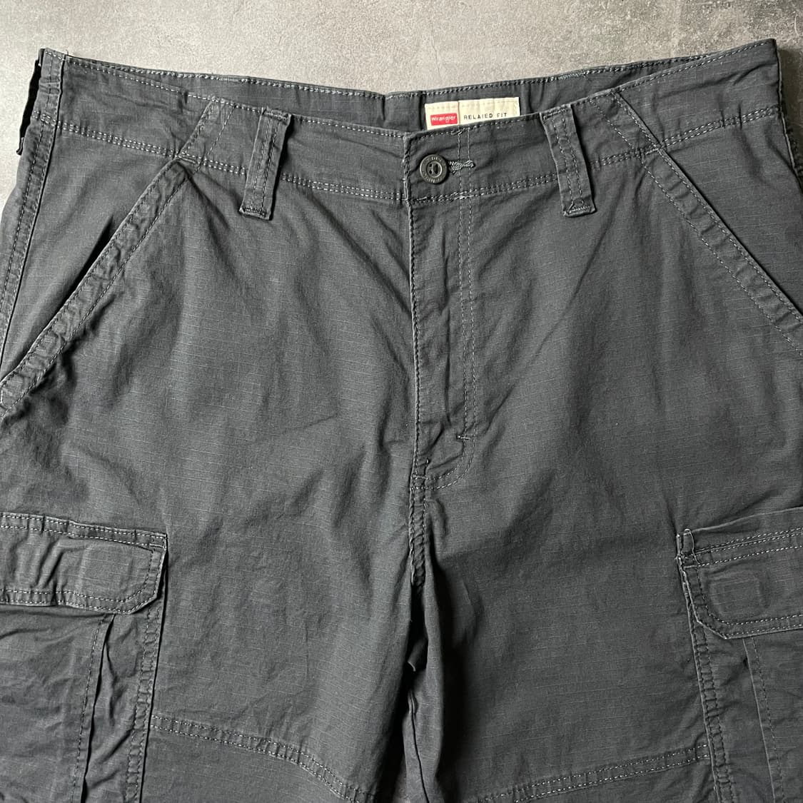 WRANGLER 랭글러 빈티지 차콜 카고 하프 팬츠 A00748 상품이미지2