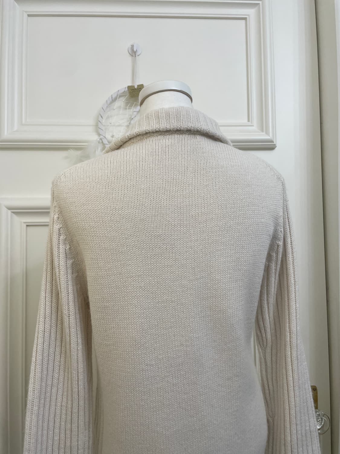 cool ivory sleeve rib collar zip-up 상품이미지4