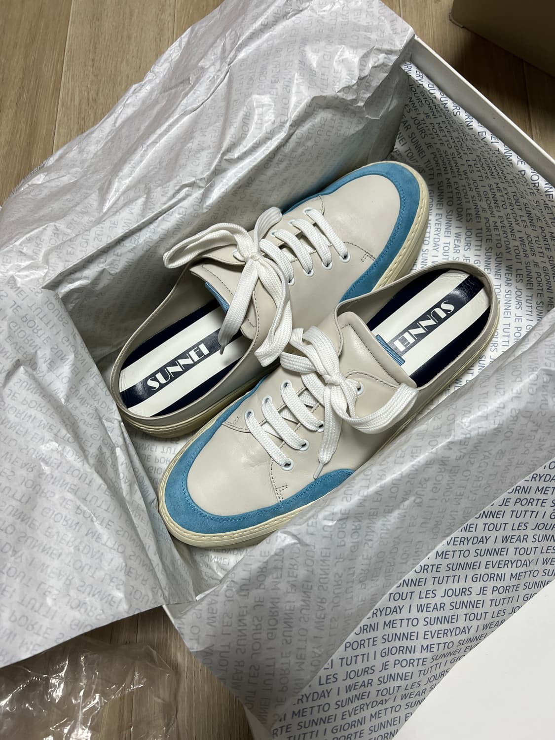 [43사이즈]써네이 사보 아주르 블루 스니커즈 상품이미지1