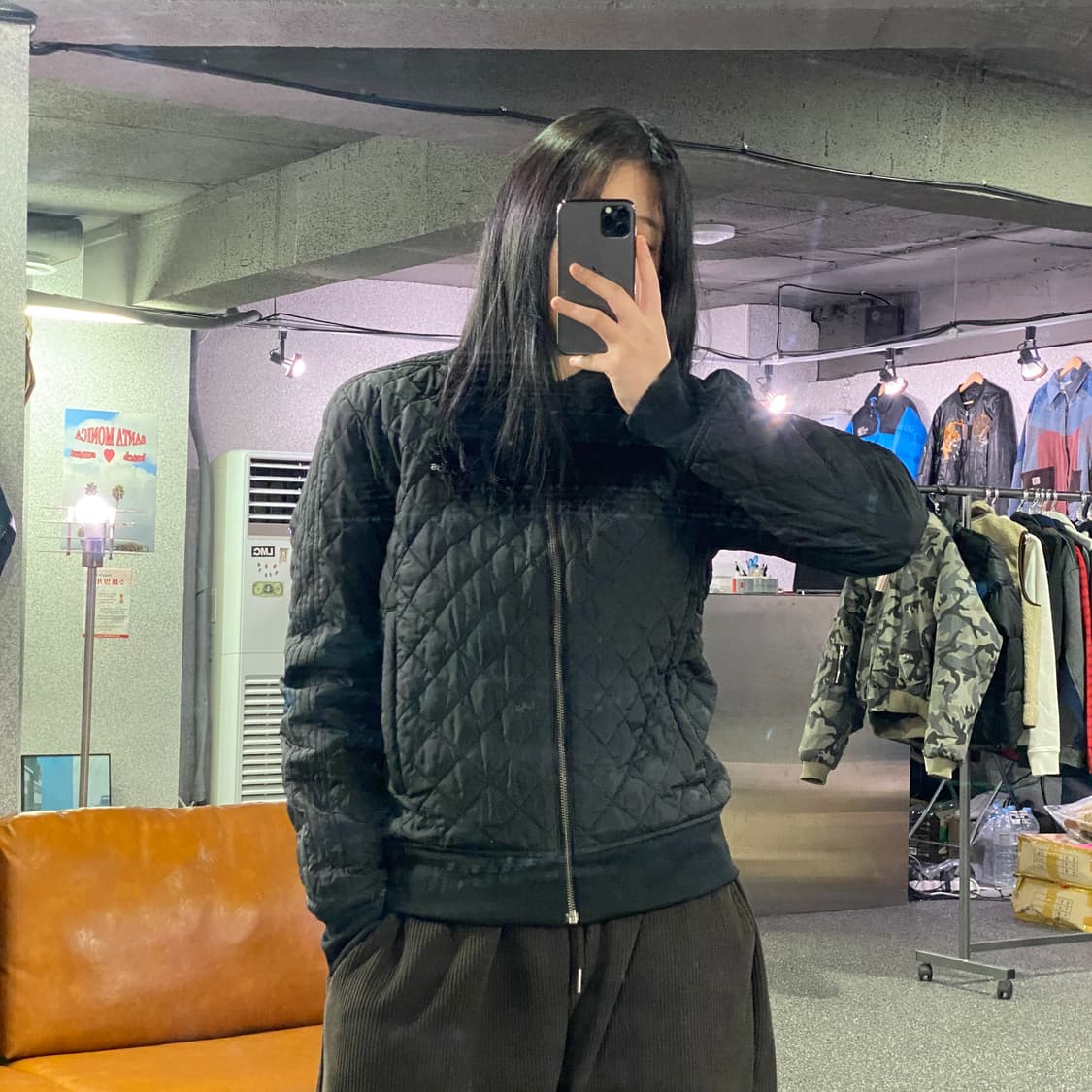 아디다스 오리지널 블랙 퀼팅 자켓  B2863 상품이미지1