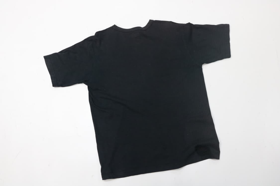 캘빈클라인 진 빈티지 크랙 로고 블랙 브이넥 반팔 티셔츠 상품이미지5