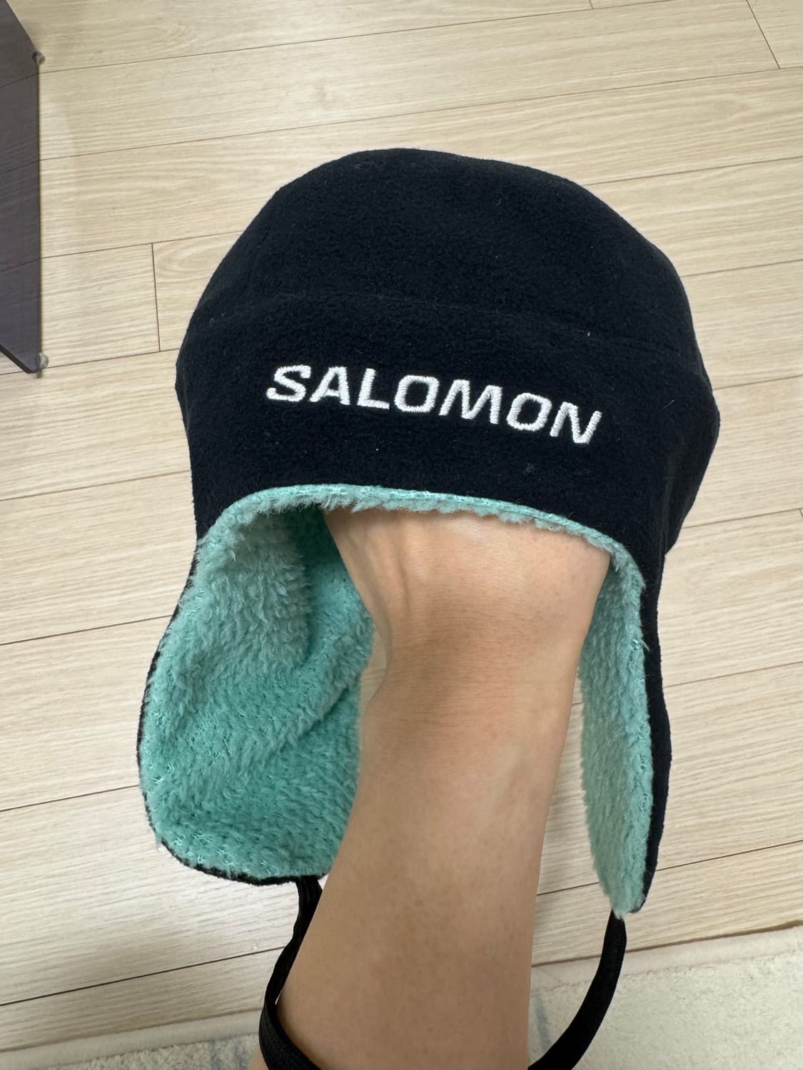 살로몬 시에라 플리스 비니 민트 팝니다! 상품이미지3