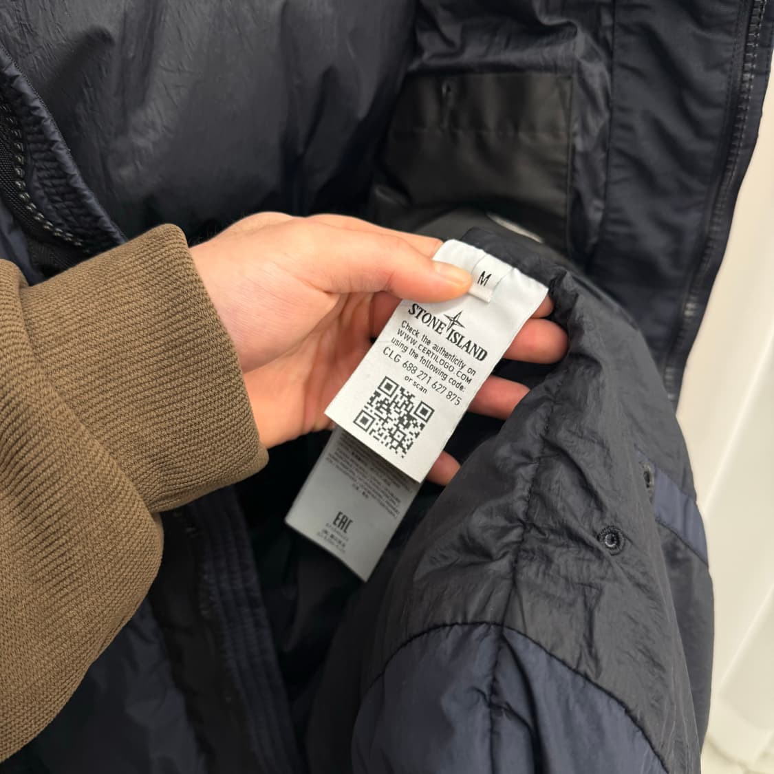 [M] 스톤아일랜드 크링클랩스 후드 패딩 상품이미지5