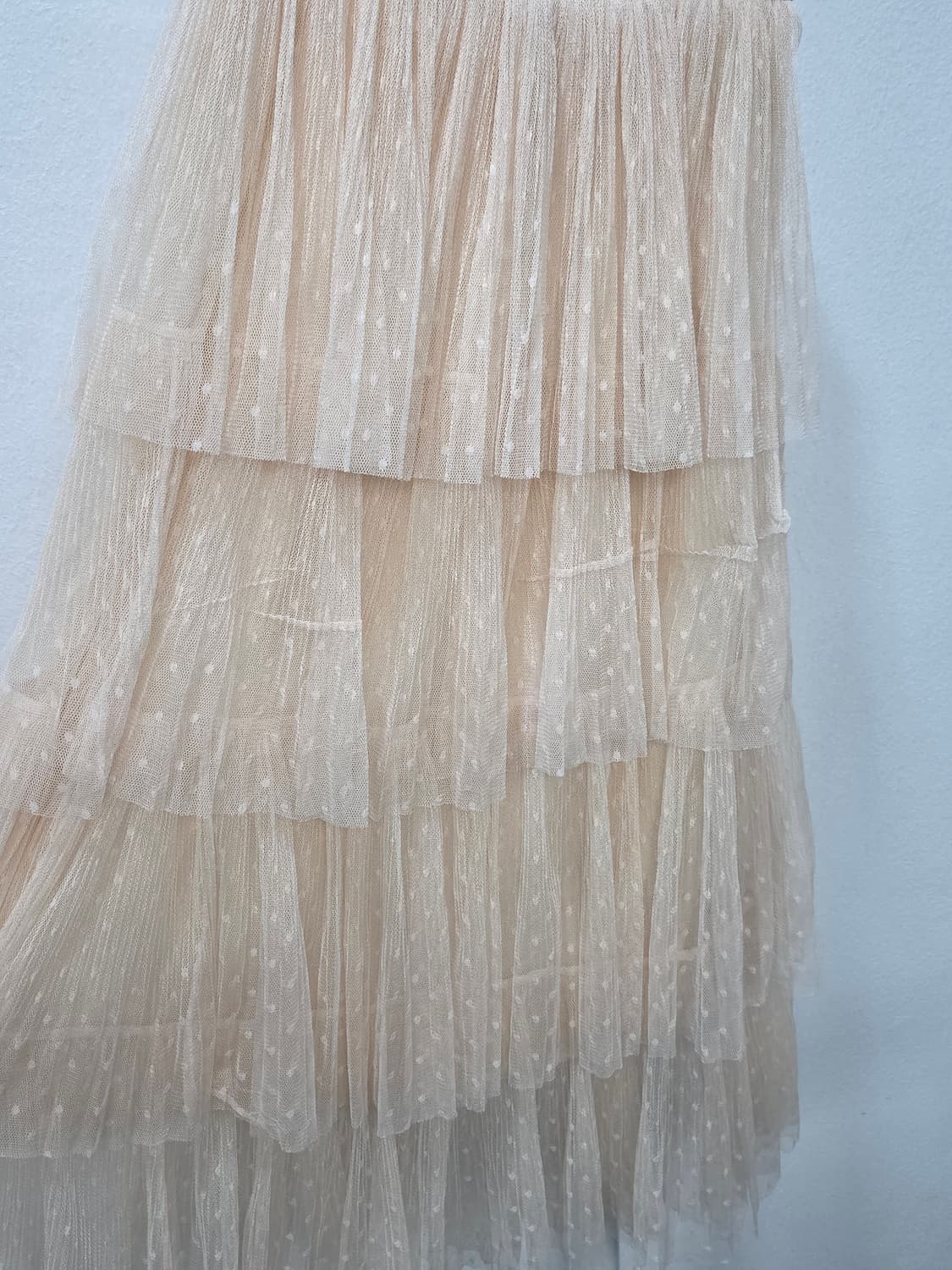 SATIN 샤틴 캉캉 쉬폰 롱스커트 상품이미지2