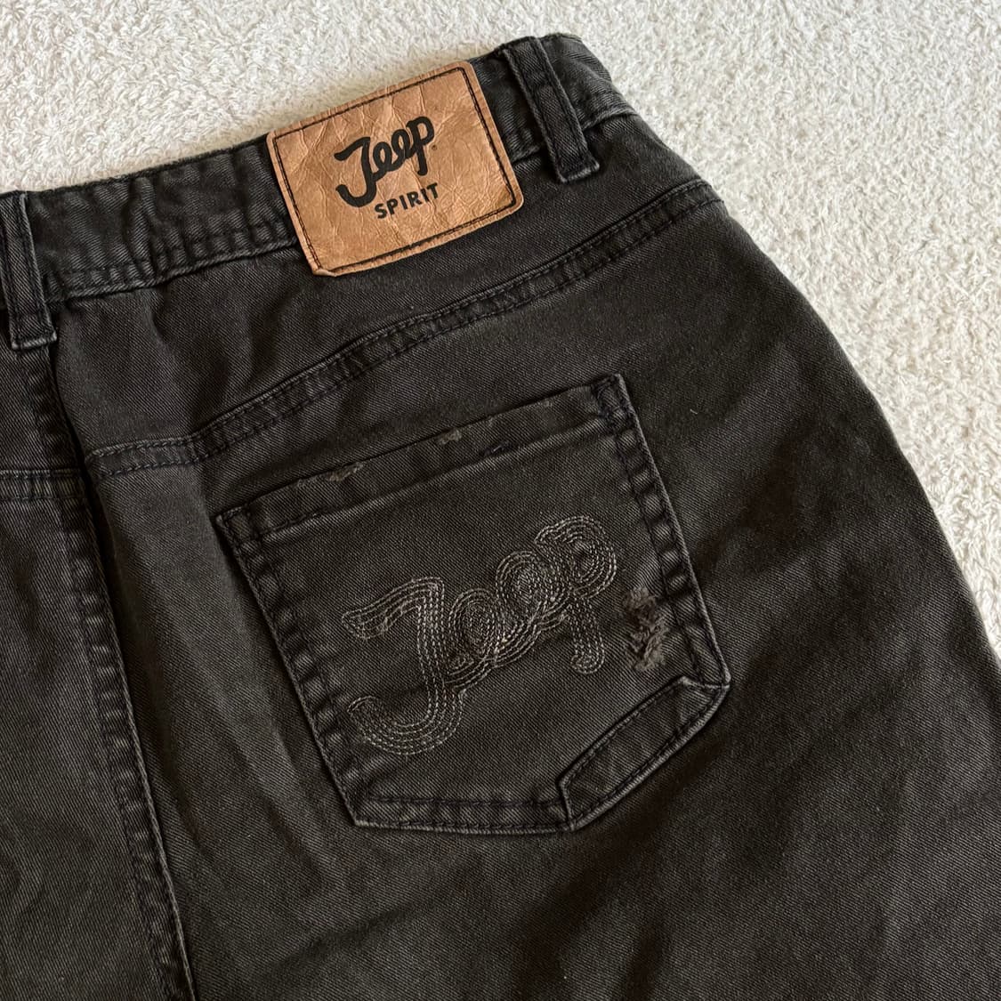 JEEP 지프 핀터깔 y2k 데님 숏팬츠 상품이미지7