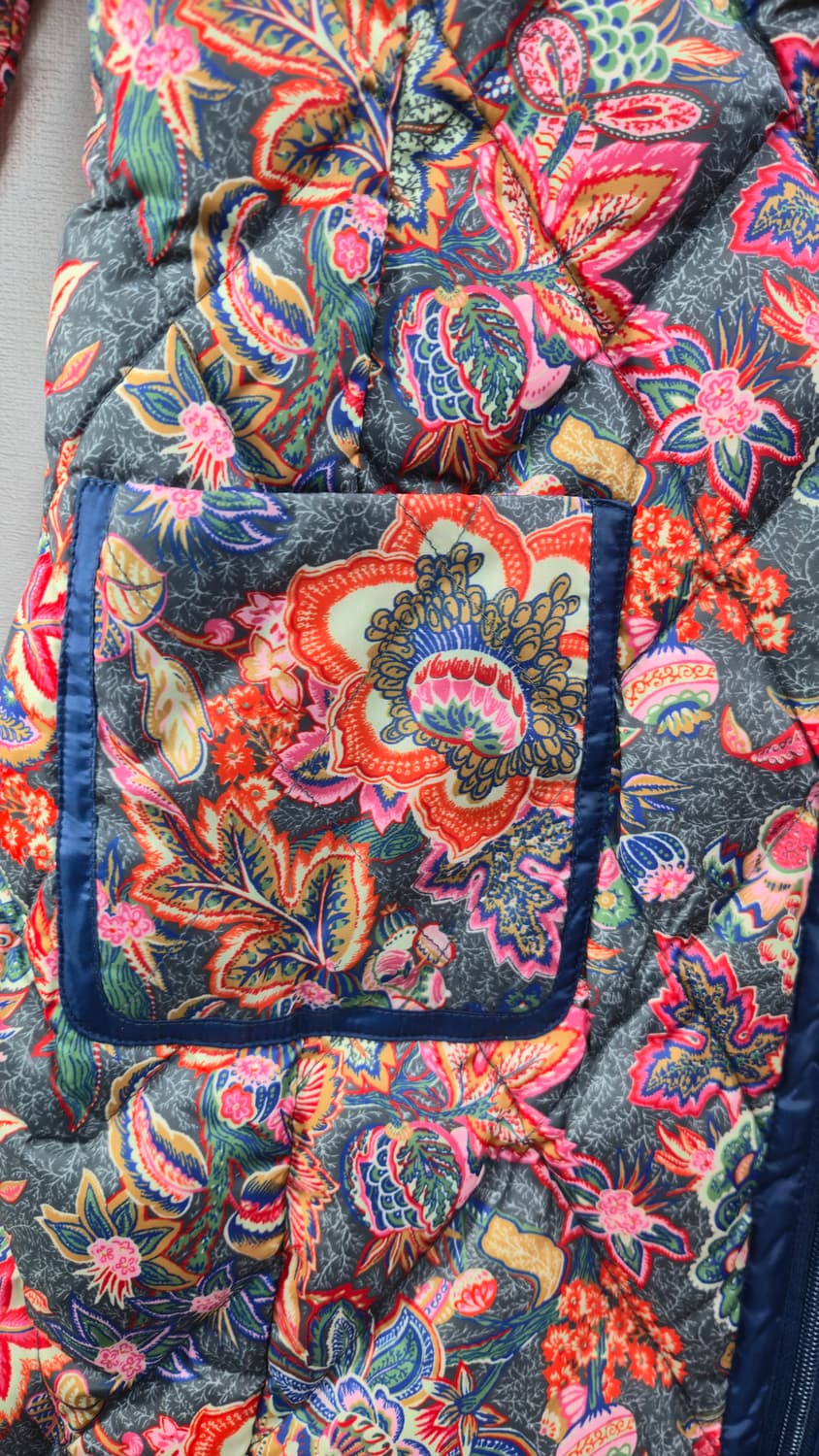 오일릴리 정품 M- 플라워 퀼팅 패딩 상품이미지4