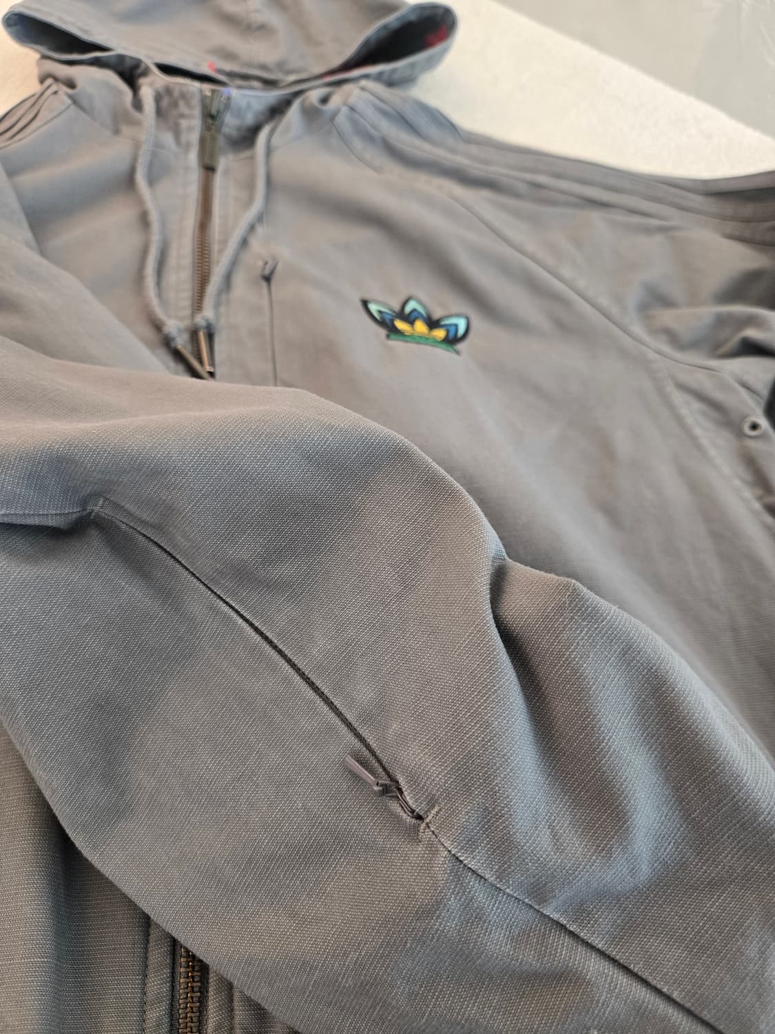 아디다스 후드 집업 워크자켓 그레이 100 상품이미지7