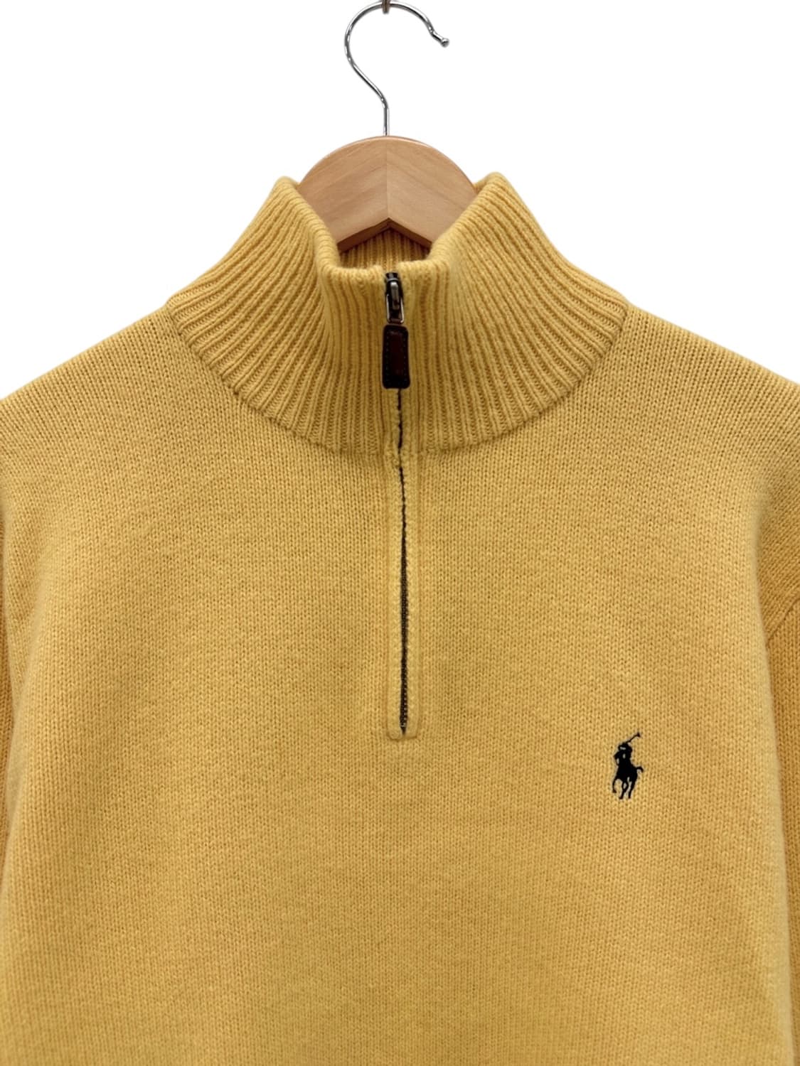 폴로 하프집업니트 옐로우 (XL)  상품이미지2