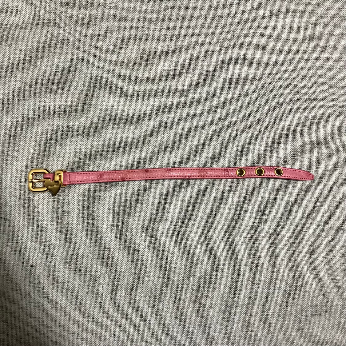 [OS] 미우미우 핑크 하트 레더 팔찌 상품이미지2