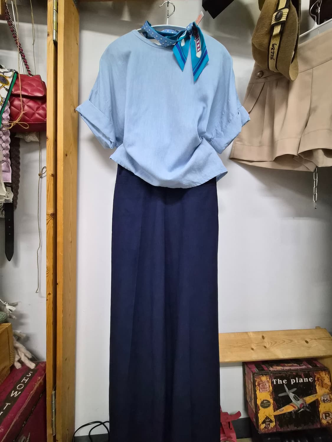 마쥬 루즈핏 셔츠블라우스. 산드로  레이온 슬랙스 상품이미지1