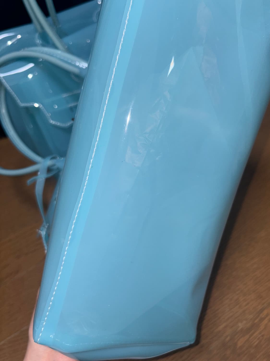 (희귀) 당일배송 투명 Kiikii 키키 젤리 버킨백 블루 🪽 상품이미지3