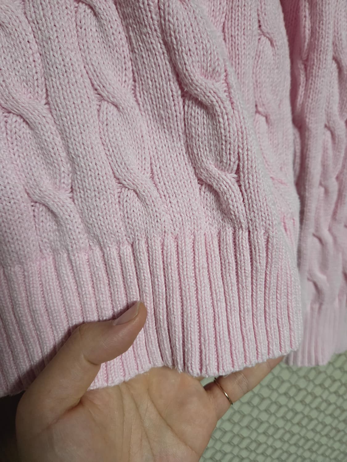 폴로 랄프로렌  남성 꽈배기 니트 L  상품이미지7