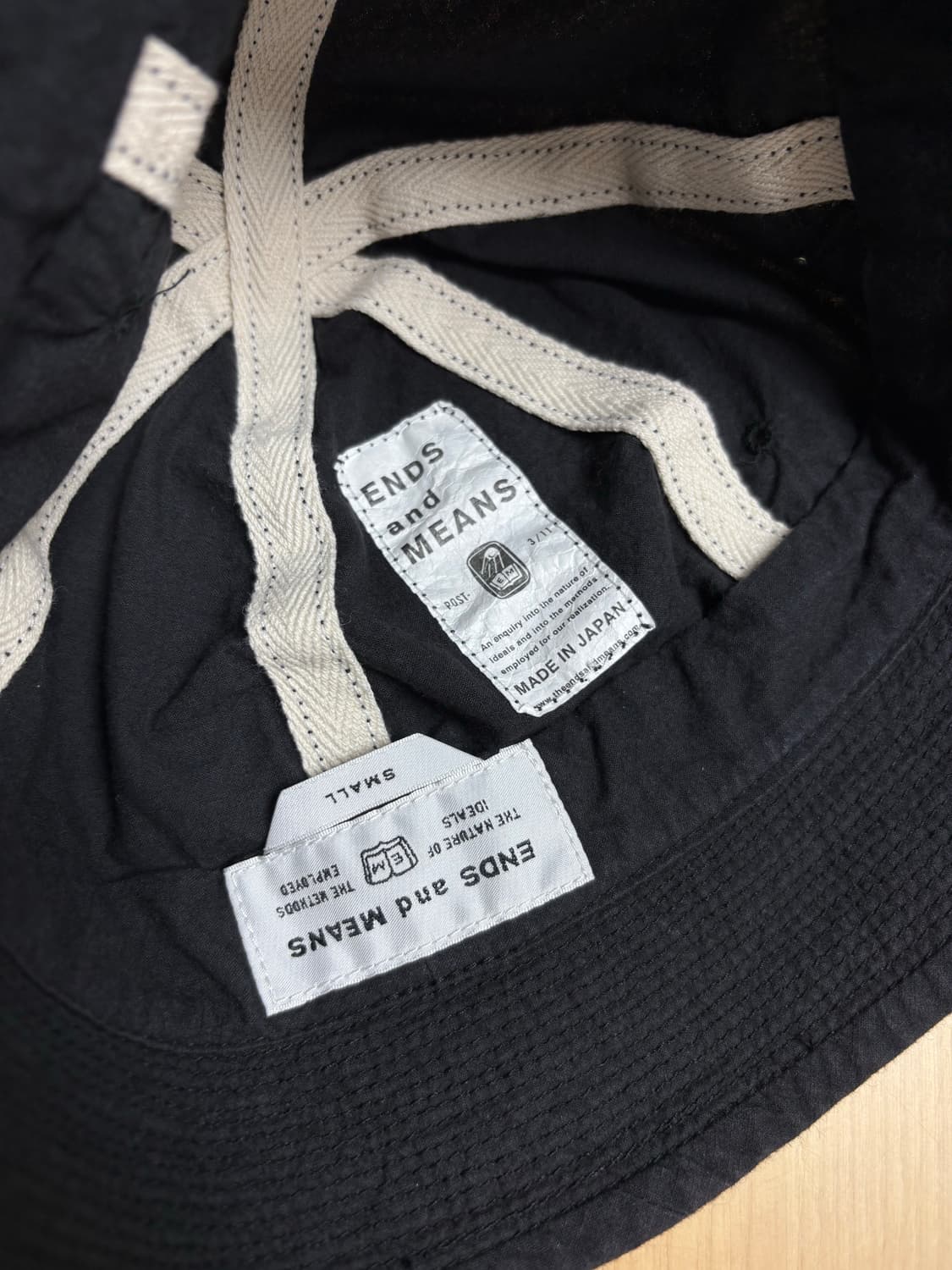 ENDS and MEANS - Nylon Army Hat (Natural 상품이미지3