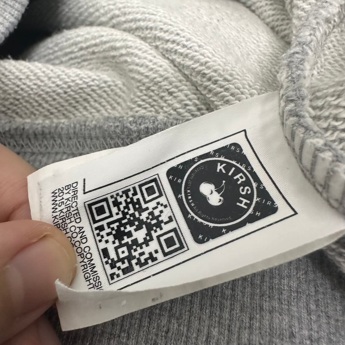 키르시 체리 프린팅 맨투맨 그레이 사이즈 1 상품이미지10