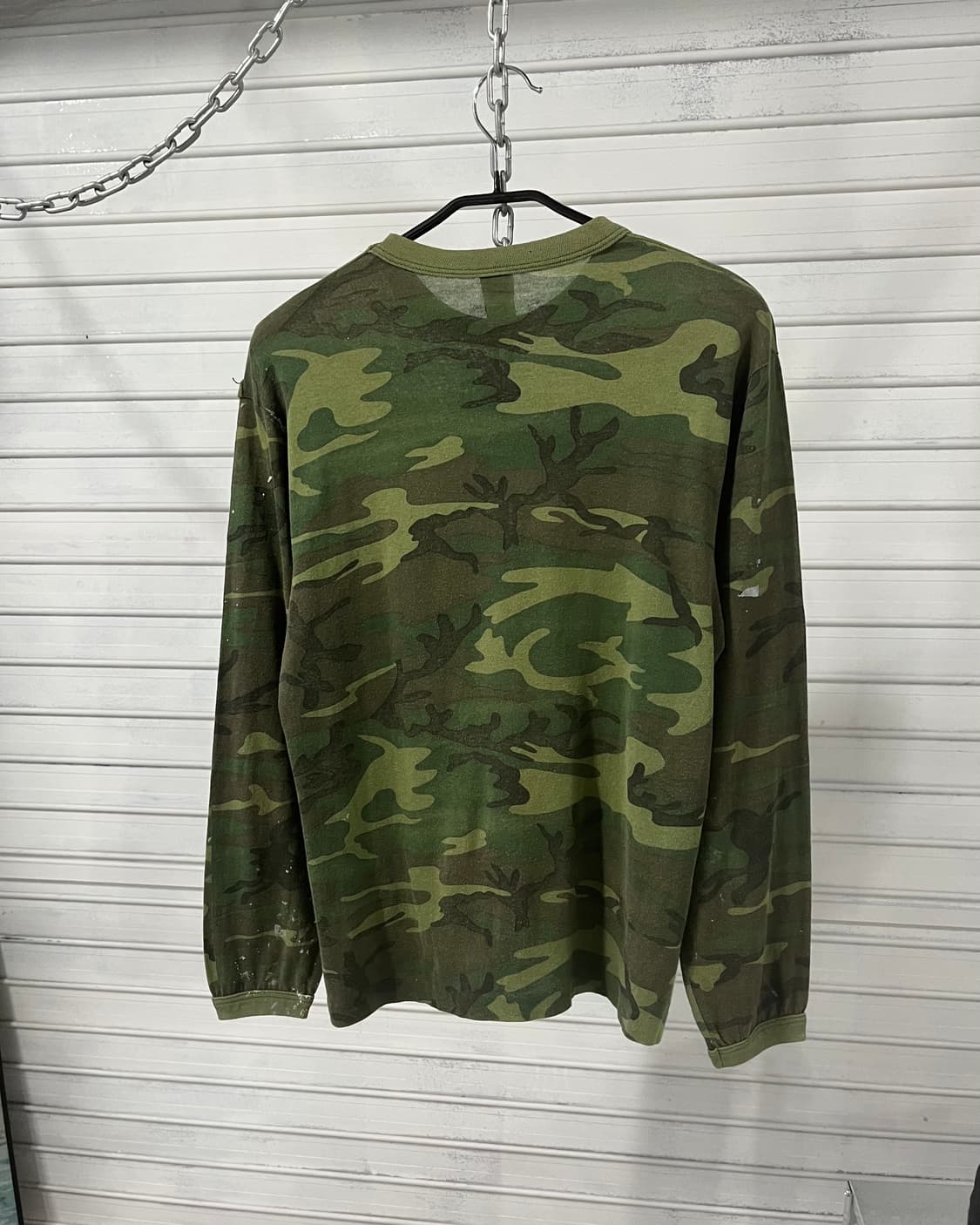 80s Woodland camo long slv (USA made) 상품이미지3