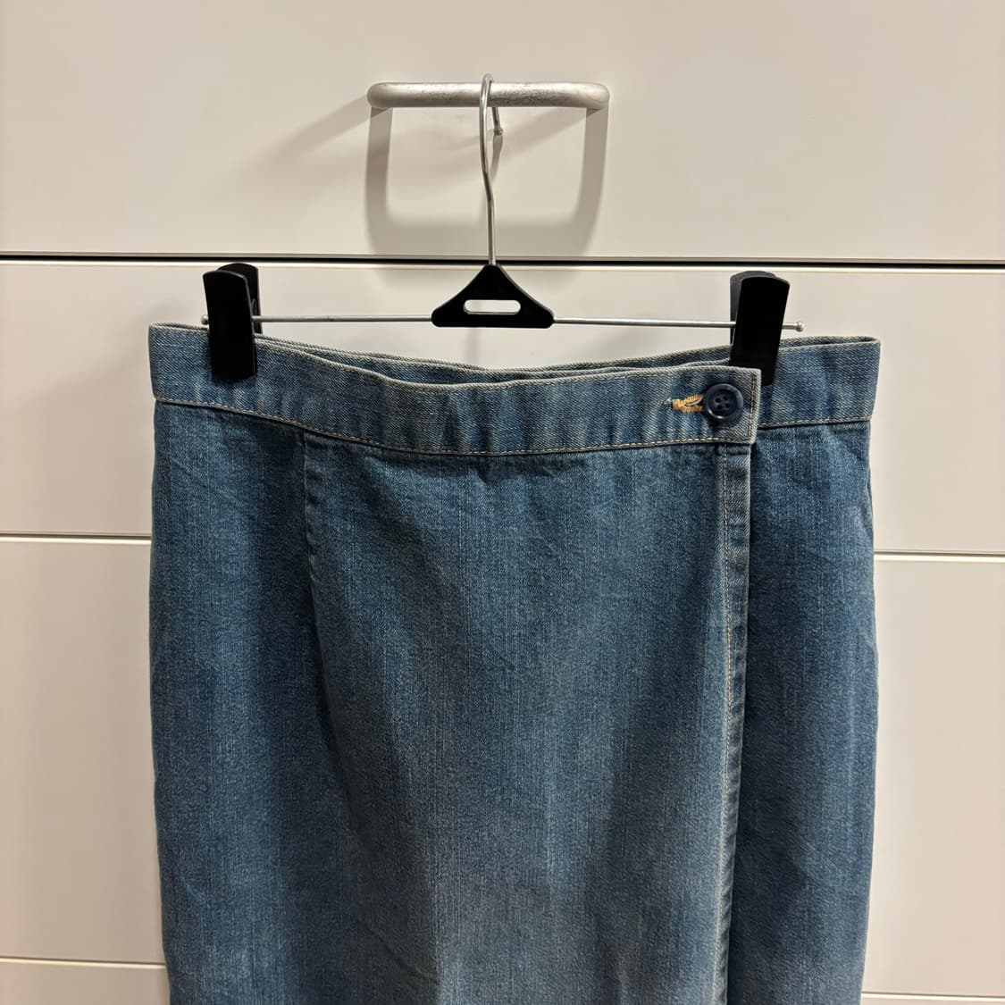 일본제 디테일 좋은 데님 랩 롱스커트 상품이미지2