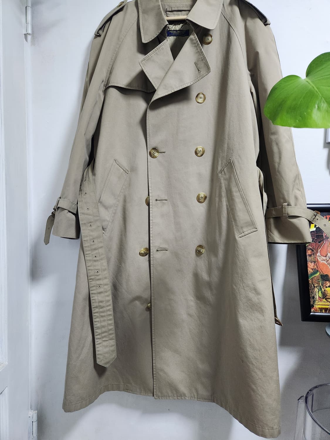 90s 브룩스 브라더스 트렌치 코트 풀 세트(USAmade) 상품이미지3