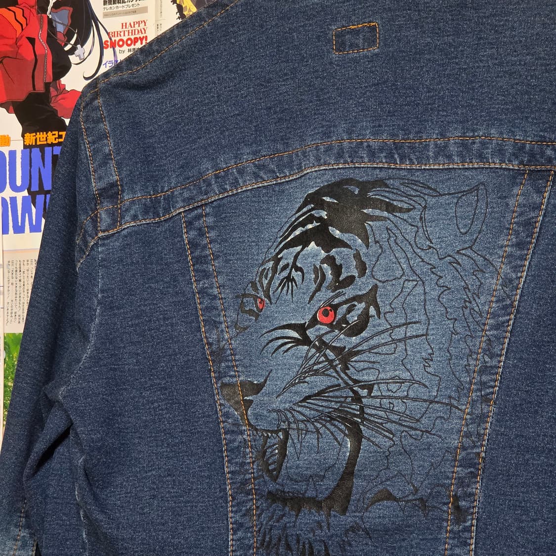 캘빈 클라인 백 프린팅 데님 자켓 상품이미지3