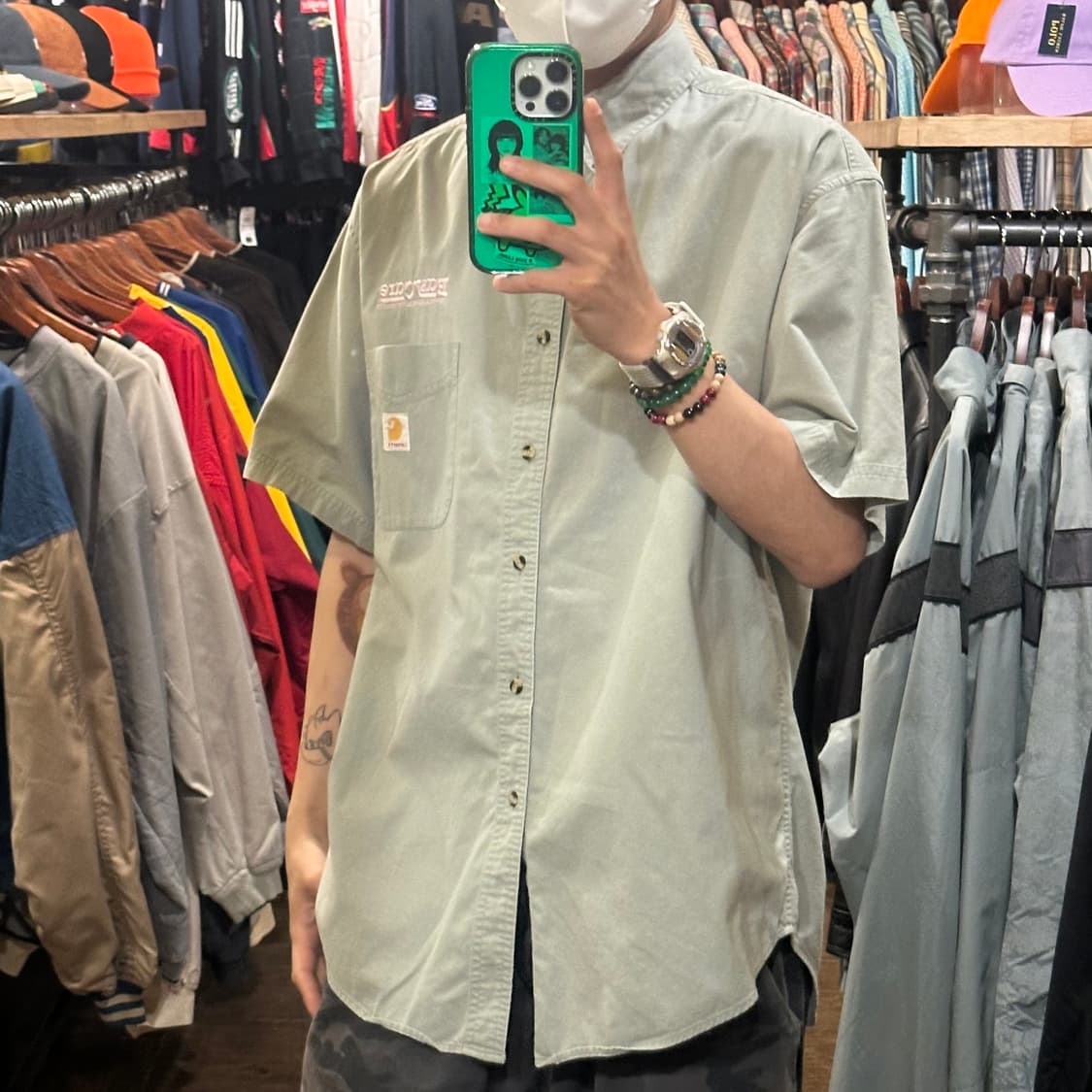 [HI] 칼하트 반팔셔츠 그레이 상품이미지3