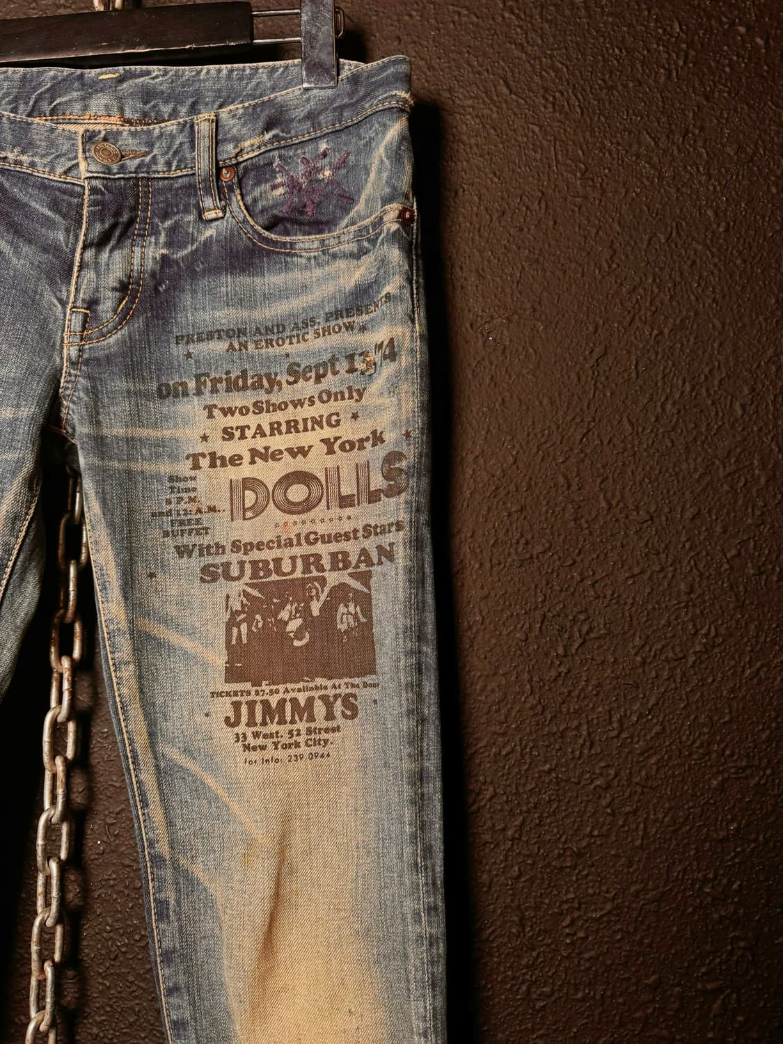 HYSTERIC GLAMOUR x NEWYORK DOLLS 스키니진 상품이미지3